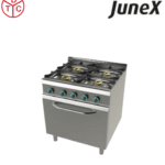 JUNEX 4 Open Burner Gas Range with Oven F09C401